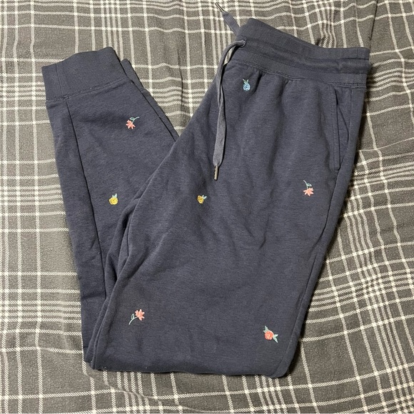 Old Navy Pants - Old Navy Navy Sweatpants with Colorful Embroidery